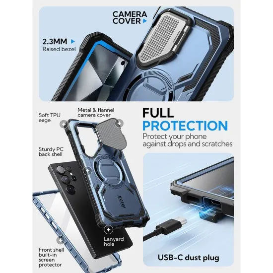 Husa pentru Samsung Galaxy S25 Ultra + Folie - I-Blason Armorbox - Tilt Husa pentru Samsung Galaxy S25 Ultra + Folie - I-Blason Armorbox - Tilt