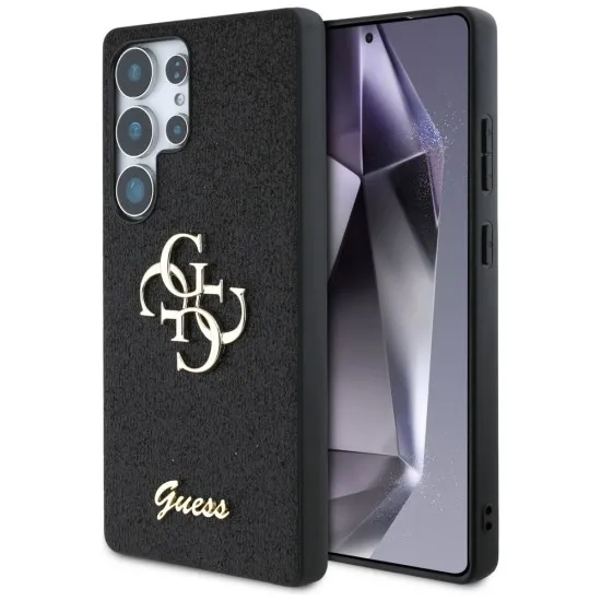 Husa pentru Samsung Galaxy S25 Ultra - Guess Glitter Script Big 4G Logo (GUHCS25LHG4SGK) - Black Husa pentru Samsung Galaxy S25 Ultra - Guess Glitter Script Big 4G Logo (GUHCS25LHG4SGK) - Black
