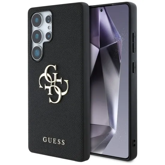 Husa pentru Samsung Galaxy S25 Ultra - Guess Hardcase 4G Grained Big and Classic Logo (GUHCS25LPGT4MBK) - Black Husa pentru Samsung Galaxy S25 Ultra - Guess Hardcase 4G Grained Big and Classic Logo (GUHCS25LPGT4MBK) - Black
