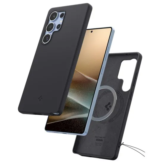 Husa pentru Samsung Galaxy S25 Ultra - Spigen Silicone Fit MagSafe - Black Husa pentru Samsung Galaxy S25 Ultra - Spigen Silicone Fit MagSafe - Black
