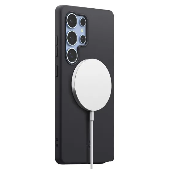 Husa pentru Samsung Galaxy S25 Ultra - Spigen Silicone Fit MagSafe - Black Husa pentru Samsung Galaxy S25 Ultra - Spigen Silicone Fit MagSafe - Black