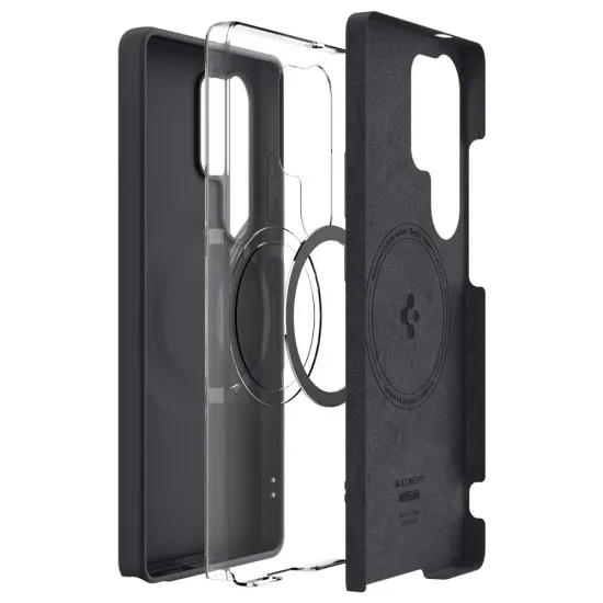 Husa pentru Samsung Galaxy S25 Ultra - Spigen Silicone Fit MagSafe - Black Husa pentru Samsung Galaxy S25 Ultra - Spigen Silicone Fit MagSafe - Black