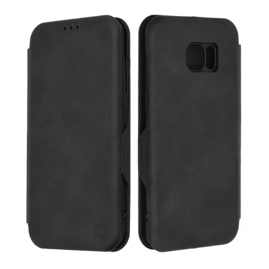 Husa pentru Samsung Galaxy S7 Edge Techsuit Safe Wallet Plus, Black Husa pentru Samsung Galaxy S7 Edge Techsuit Safe Wallet Plus, Black