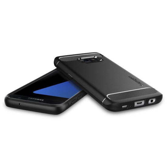 Husa pentru Samsung Galaxy S7 - Spigen Rugged Armor - Black