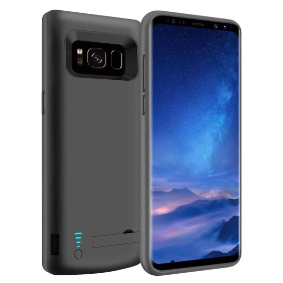 Husa pentru Samsung Galaxy S8 cu Baterie de 5000mAh - Techsuit Power Pro - Black