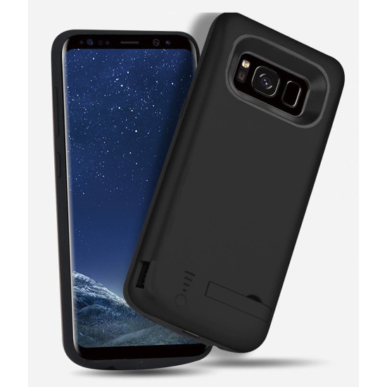 Husa pentru Samsung Galaxy S8 cu Baterie de 5000mAh - Techsuit Power Pro - Black