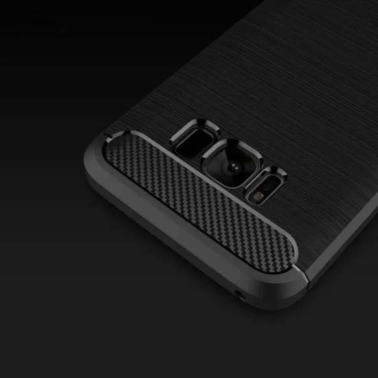 Husa pentru Samsung Galaxy S8 - Techsuit Carbon Silicone - Black Husa pentru Samsung Galaxy S8 - Techsuit Carbon Silicone - Black
