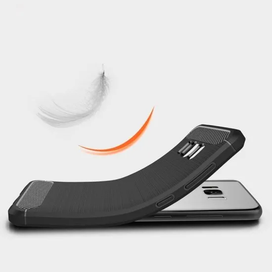 Husa pentru Samsung Galaxy S8 - Techsuit Carbon Silicone - Black Husa pentru Samsung Galaxy S8 - Techsuit Carbon Silicone - Black