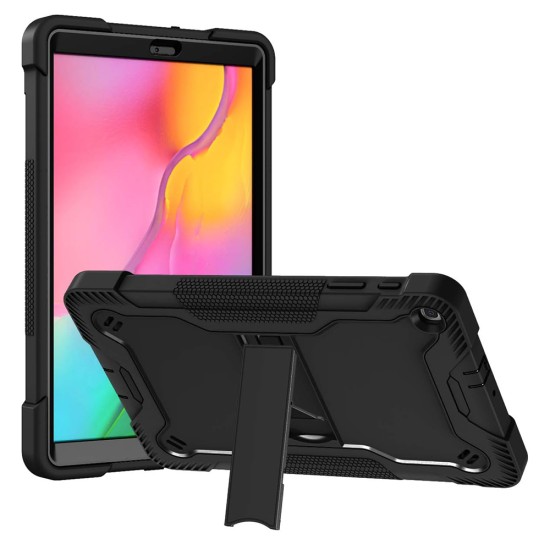 Husa pentru Samsung Galaxy Tab A 10.1 2019 T510/T515 + Folie - Techsuit Rugged TabShell - Black