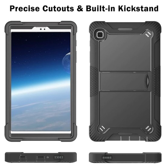 Husa pentru Samsung Galaxy Tab A7 10.4 (2020 / 2022) + Folie - Techsuit Rugged TabShell - Black Husa pentru Samsung Galaxy Tab A7 10.4 (2020 / 2022) + Folie - Techsuit Rugged TabShell - Black