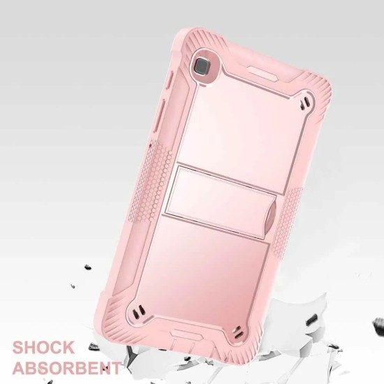 Husa pentru Samsung Galaxy Tab A7 Lite 8.7 inch T220/T225 2021 + Folie - Techsuit Rugged TabShell - Rose Gold