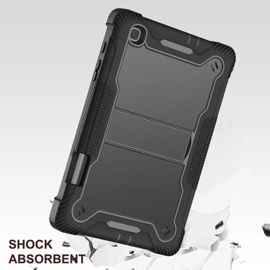 Husa pentru Samsung Galaxy Tab S6 Lite 10.4 P610/P615 + Folie - Techsuit Rugged TabShell - Black