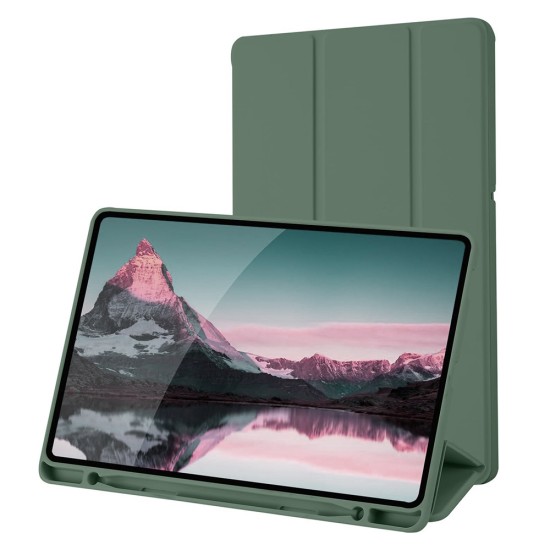 Husa pentru Samsung Galaxy Tab S6 Lite (2020/2022/2024) - Techsuit Flex Trifold - Green