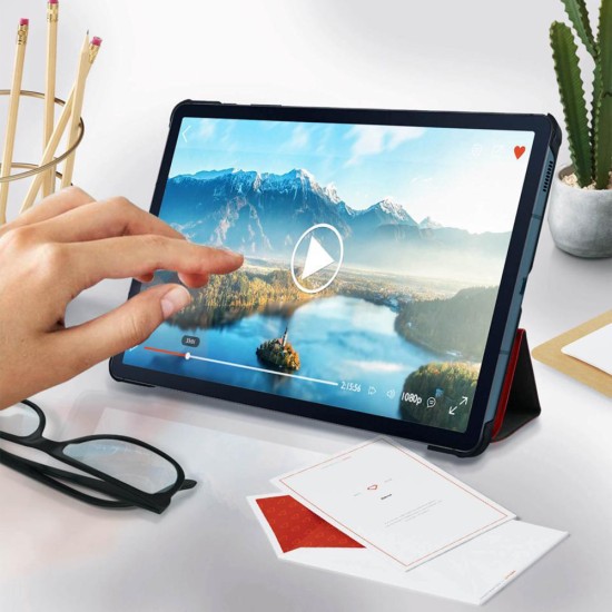 Husa pentru Samsung Galaxy Tab S6 Lite (2020 / 2022 / 2024) - Techsuit FoldPro - Red