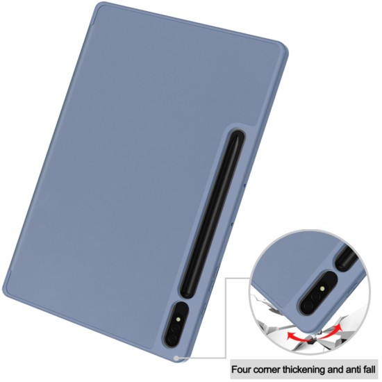 Husa pentru Samsung Galaxy Tab S7 / S8 - Techsuit Flex Trifold - Dark Blue