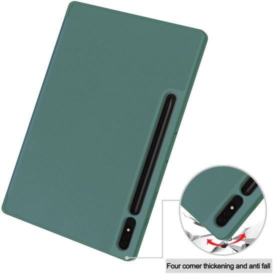 Husa pentru Samsung Galaxy Tab S7 / S8 - Techsuit Flex Trifold - Green