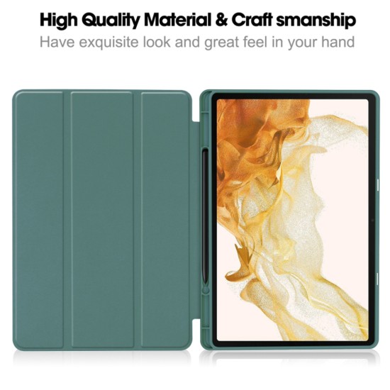 Husa pentru Samsung Galaxy Tab S7 / S8 - Techsuit Flex Trifold - Green