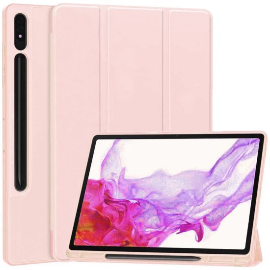 Husa pentru Samsung Galaxy Tab S7 / S8 - Techsuit Flex Trifold - Pink