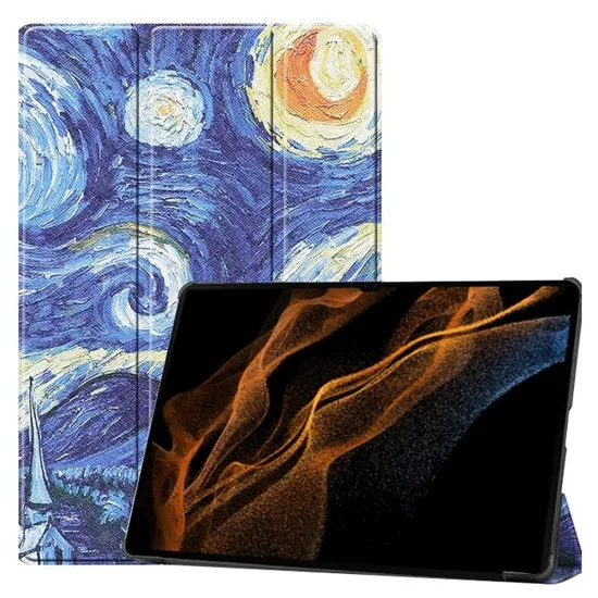 Husa pentru Samsung Galaxy Tab S8 Ultra / S9 Ultra - Techsuit FoldPro - Starry Night Husa pentru Samsung Galaxy Tab S8 Ultra / S9 Ultra - Techsuit FoldPro - Starry Night