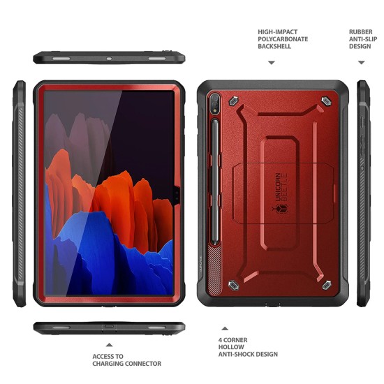 Husa pentru Samsung Galaxy Tab S8 Ultra - Supcase Unicorn Beetle Pro - Metallic Red