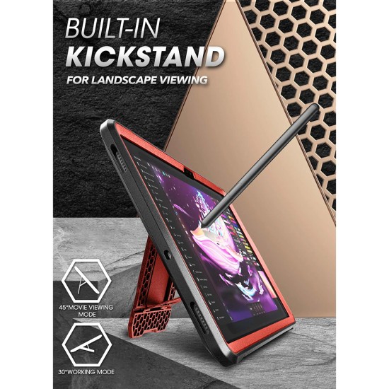 Husa pentru Samsung Galaxy Tab S8 Ultra - Supcase Unicorn Beetle Pro - Metallic Red