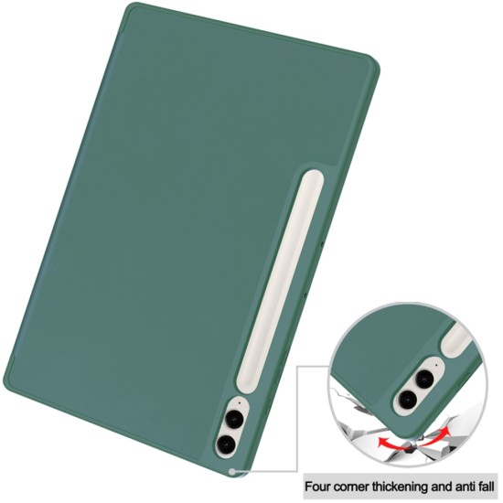 Husa pentru Samsung Galaxy Tab S9 FE Plus - Techsuit Flex Trifold - Green