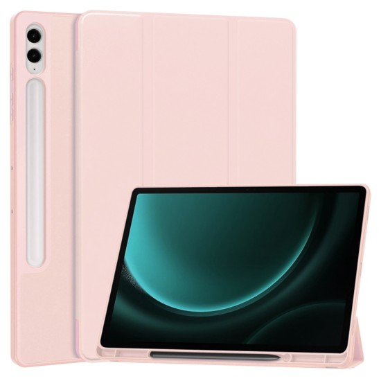 Husa pentru Samsung Galaxy Tab S9 FE Plus - Techsuit Flex Trifold - Pink