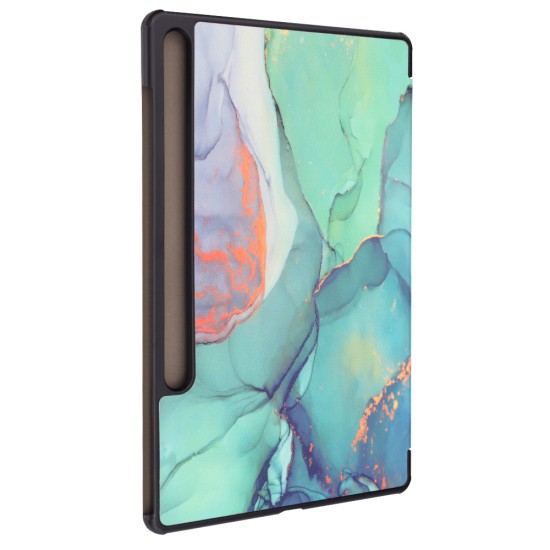 Husa pentru Samsung Galaxy Tab S9 Plus / S9 FE Plus - Techsuit FoldPro - Green Time