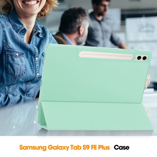 Husa pentru Samsung Galaxy Tab S9 Ultra - Techsuit Flex Trifold - Matcha Green