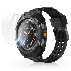 Husa pentru Samsung Galaxy Watch Ultra 47mm + Curea - Supcase Unicorn Beetle Pro - Black Husa pentru Samsung Galaxy Watch Ultra 47mm + Curea - Supcase Unicorn Beetle Pro - Black