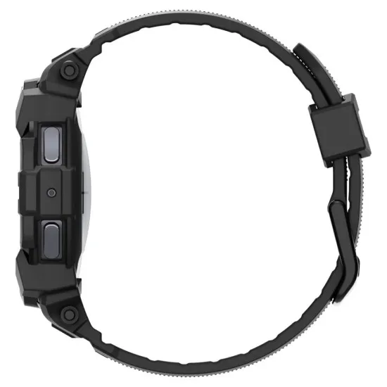 Husa pentru Samsung Galaxy Watch7 44mm + Curea - Spigen Rugged Armor Pro - Black Husa pentru Samsung Galaxy Watch7 44mm + Curea - Spigen Rugged Armor Pro - Black