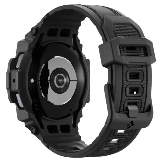 Husa pentru Samsung Galaxy Watch7 44mm + Curea - Spigen Rugged Armor Pro - Black Husa pentru Samsung Galaxy Watch7 44mm + Curea - Spigen Rugged Armor Pro - Black