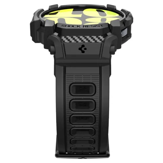 Husa pentru Samsung Galaxy Watch7 44mm + Curea - Spigen Rugged Armor Pro - Black Husa pentru Samsung Galaxy Watch7 44mm + Curea - Spigen Rugged Armor Pro - Black