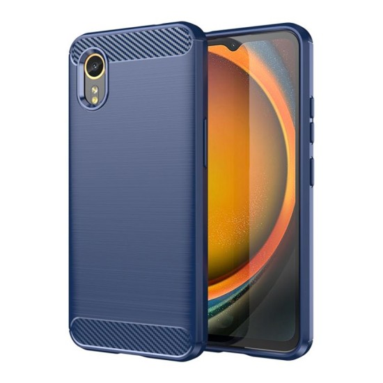 Husa pentru Samsung Galaxy Xcover7 - Techsuit Carbon Silicone - Blue