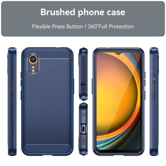 Husa pentru Samsung Galaxy Xcover7 - Techsuit Carbon Silicone - Blue