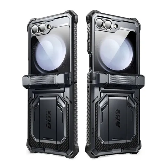Husa pentru Samsung Galaxy Z Flip6 + Folie - I-Blason Armorbox - Black Husa pentru Samsung Galaxy Z Flip6 + Folie - I-Blason Armorbox - Black