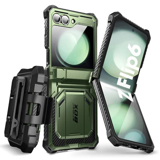 Husa pentru Samsung Galaxy Z Flip6 + Folie - I-Blason Armorbox - Guldan