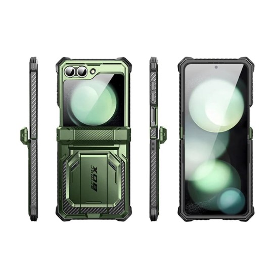 Husa pentru Samsung Galaxy Z Flip6 + Folie - I-Blason Armorbox - Guldan