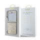 Husa pentru Samsung Galaxy Z Flip6 - Guess Glitter Script (GUHCZF6HGGSHD) - Gold