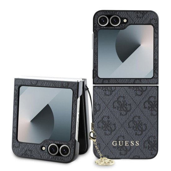 Husa pentru Samsung Galaxy Z Flip6 - Guess Hardcase 4G Charm (GUHCZF6GF4GGR) - Black