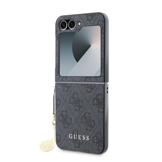 Husa pentru Samsung Galaxy Z Flip6 - Guess Hardcase 4G Charm (GUHCZF6GF4GGR) - Black