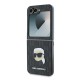 Husa pentru Samsung Galaxy Z Flip6 - Karl Lagerfeld Saffiano (KLHCZF6PGKSKIHK) - Monogram Head Pin