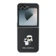 Husa pentru Samsung Galaxy Z Flip6 - Karl Lagerfeld Saffiano (KLHCZF6SAPKCNPK) - Karl&Choupette Metal Pin