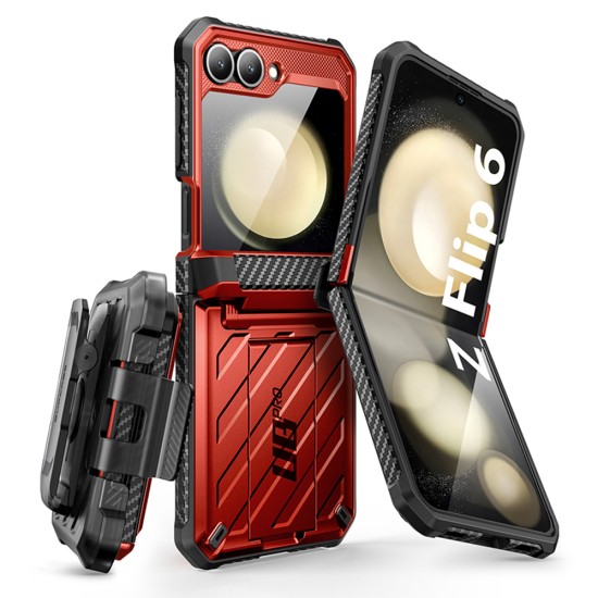 Husa pentru Samsung Galaxy Z Flip6 - Supcase Unicorn Beetle Pro - Ruddy