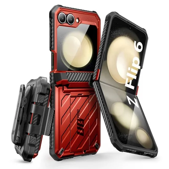 Husa pentru Samsung Galaxy Z Flip6 - Supcase Unicorn Beetle Pro - Ruddy Husa pentru Samsung Galaxy Z Flip6 - Supcase Unicorn Beetle Pro - Ruddy