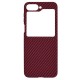 Husa pentru Samsung Galaxy Z Flip6 - Techsuit Carbonite FiberShell - Red