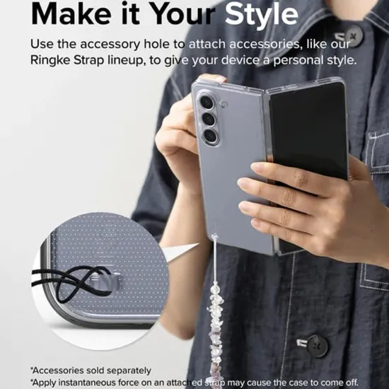 Husa pentru Samsung Galaxy Z Fold5 - Ringke Slim - Black Husa pentru Samsung Galaxy Z Fold5 - Ringke Slim - Black