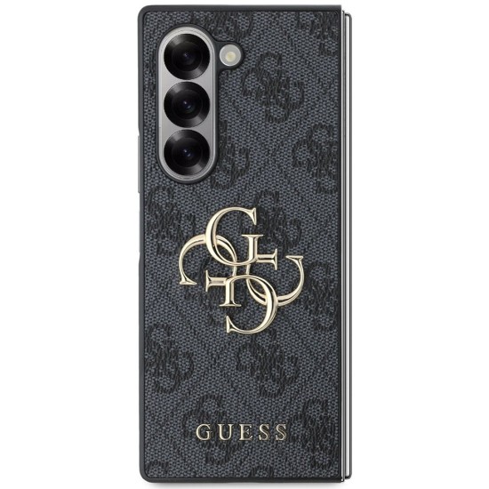 Husa pentru Samsung Galaxy Z Fold6 - Guess Leather 4G Metal Logo (GUHCZFD64GMGGR) - Black