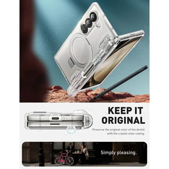 Husa pentru Samsung Galaxy Z Fold6 - I-Blason Cosmo Pro MagSafe - Clear Husa pentru Samsung Galaxy Z Fold6 - I-Blason Cosmo Pro MagSafe - Clear
