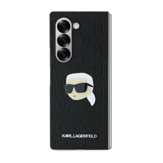 Husa pentru Samsung Galaxy Z Fold6 - Karl Lagerfeld Saffiano (KLHCZFD6PGKSKIHK) - Monogram Head Pin